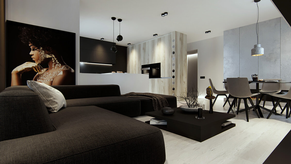 Лаунж-зона в интерьере квартиры. Источник - Сервис Яндекс Картинки.