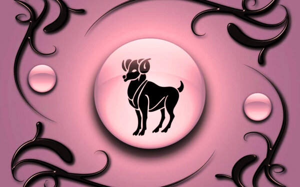 Овен. Обычный такой Овен, разве что в розовых тонах, но сегодня все будут в розовых тонах.