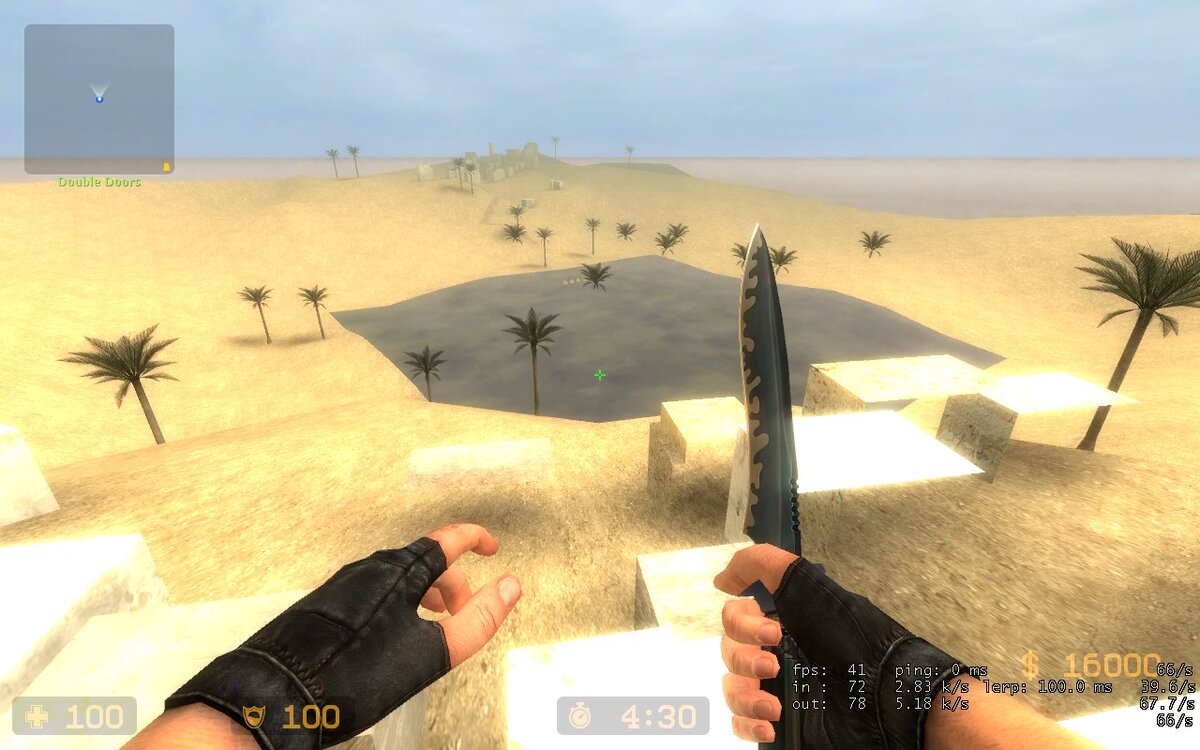 С помощью noclip можно даже забраться в секретные области известных карт