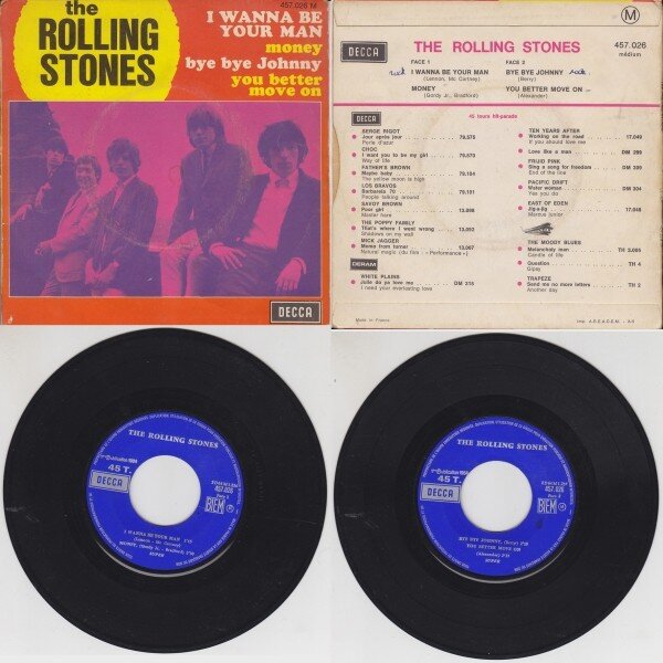 Пластинка The Rolling Stones - I Wanna Be Your Man. 1963