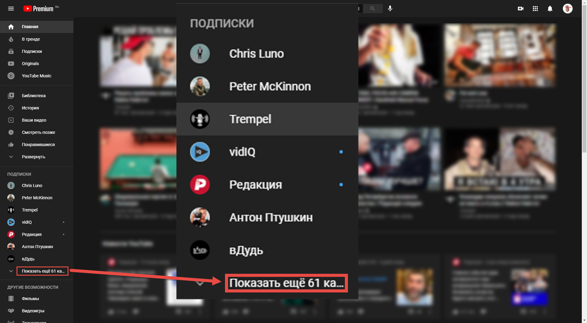 Как быстро удалить ненужные YouTube подписки | #мудрости | Дзен