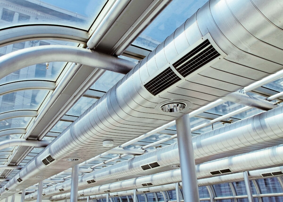 поток воздуха в вентиляции