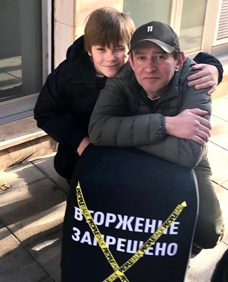 Константин Хабенский с сыном Иваном.