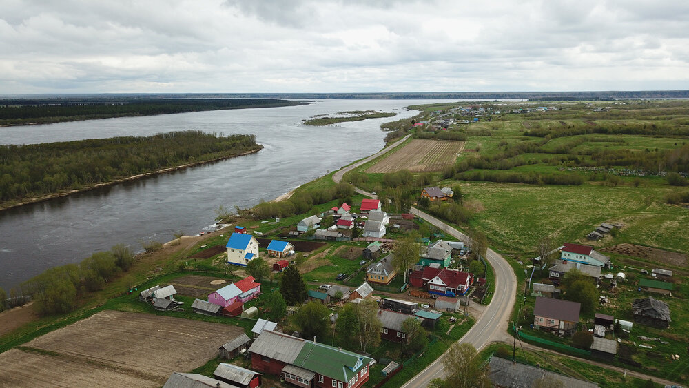 Холмогоры река Северная Двина