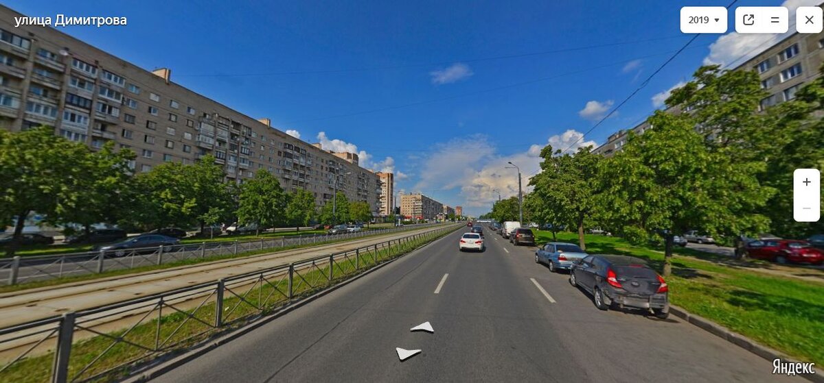 Улица Димитрова на панорамах "Яндекса"