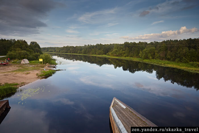 Речка, откуда едут на рыбалку