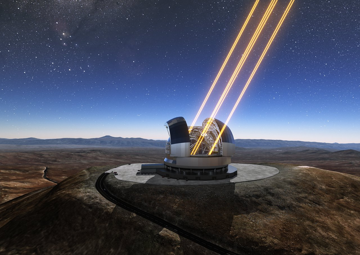 Extremely Large Telescope (ELT). С сайта  www.eso.org