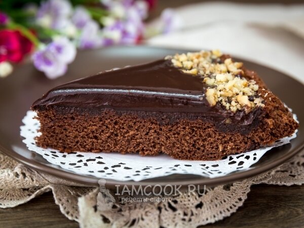 Простой домашний шоколадный торт
