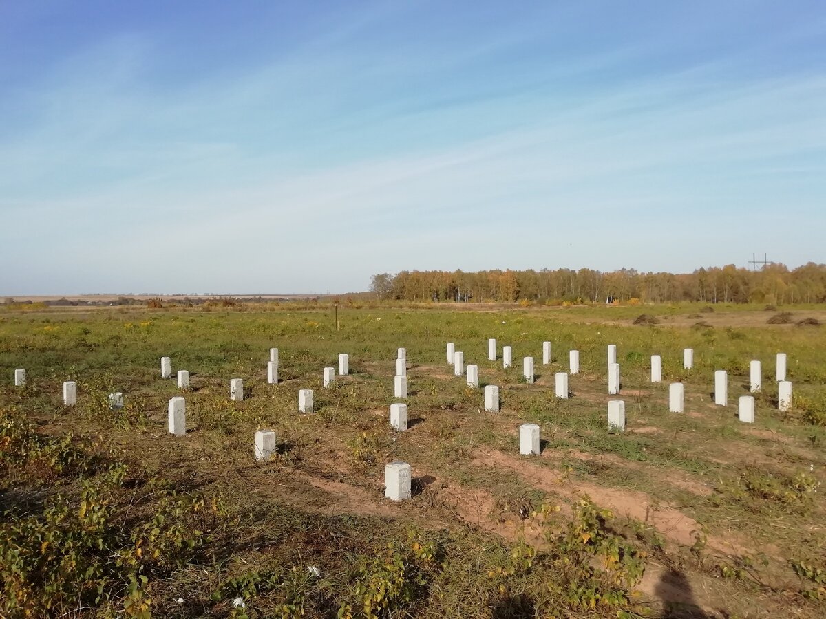 Готовое свайное поле