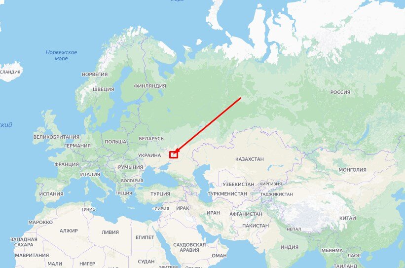 Местоположение байбакового заповедника "Стрельцовская степь". Карта: https://yandex.ru/maps