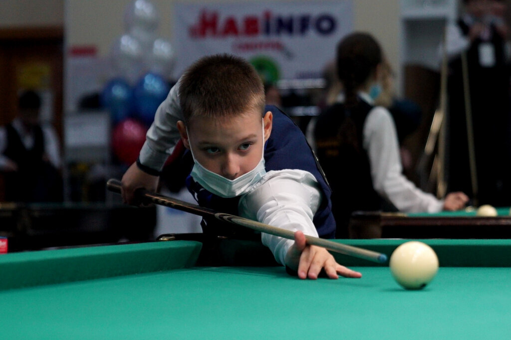 Спорт среди детей. Турнир по бильярду в Хабаровске 14-15 декабря.