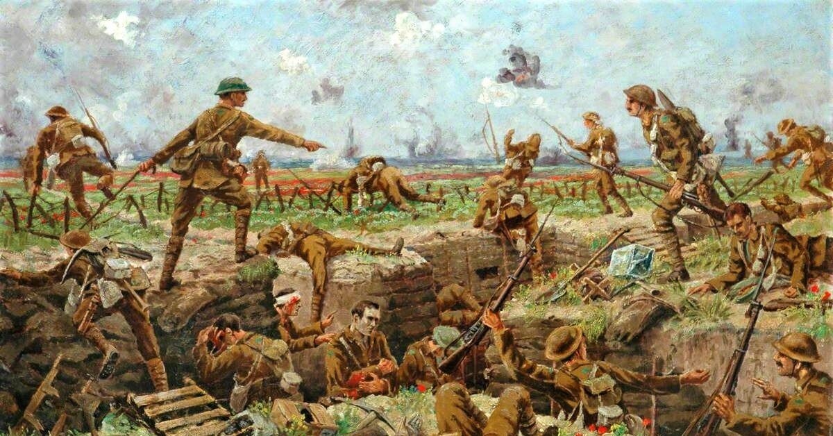 Битва на Сомме 1916 окопы