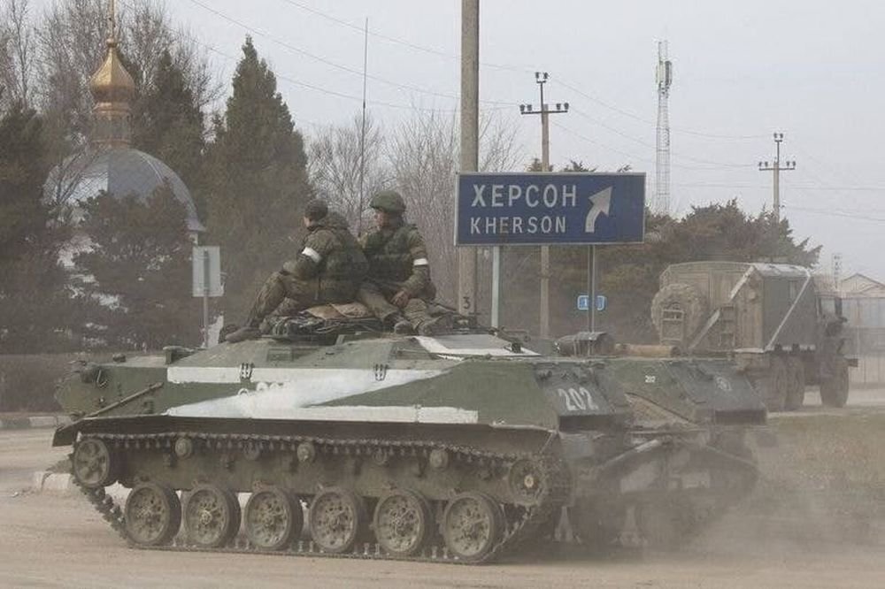 Российская военная техника на юге Украины. Источник: t.me/opersvodki