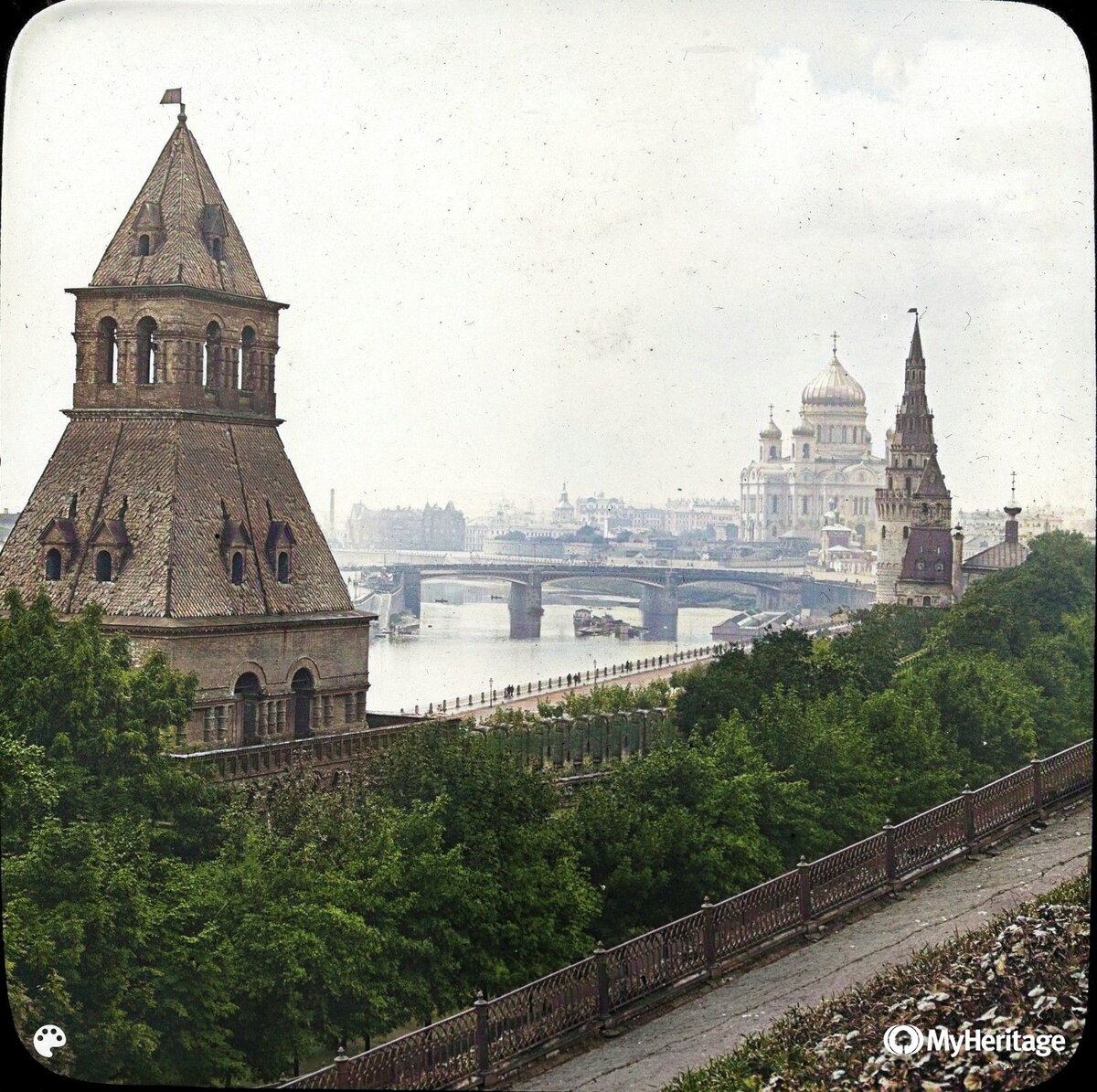 Живой Кремль. Цветные фотографии московского Кремля до революции | Now&Then  Russia | Дзен