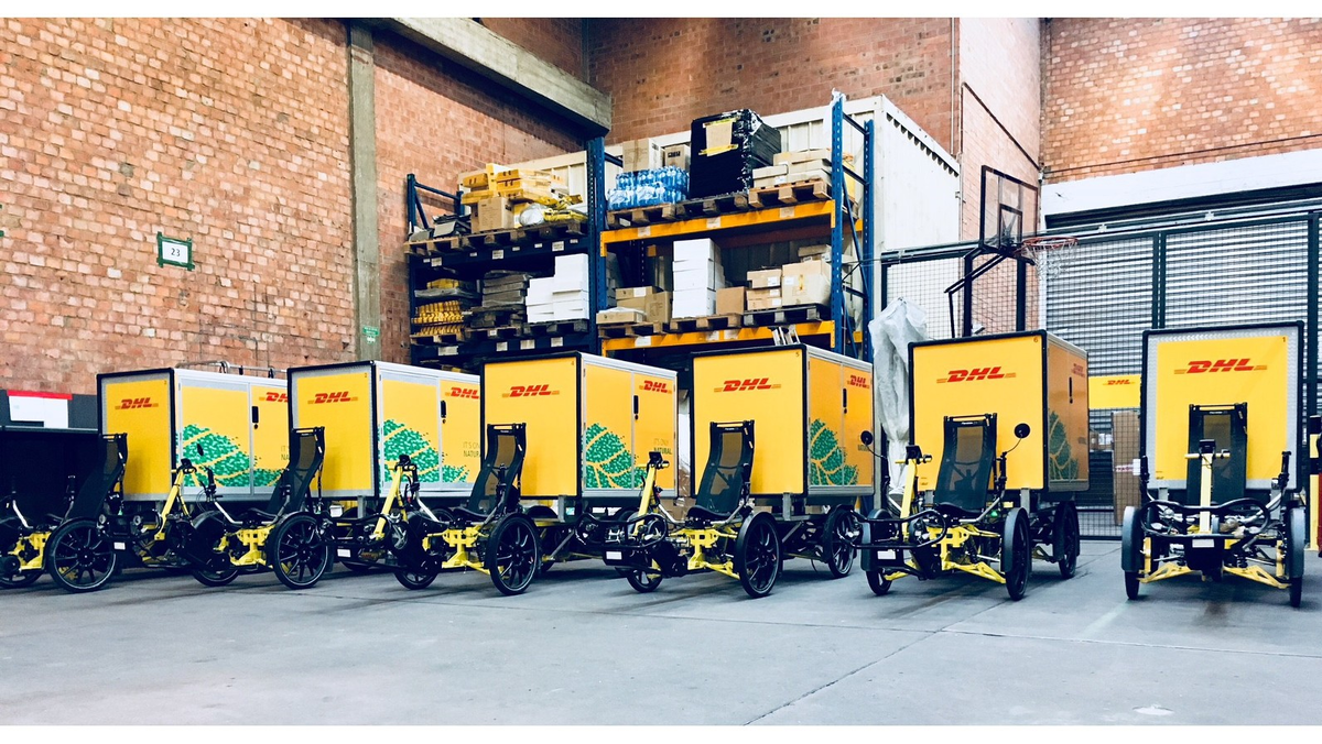 Каргобайки DHL. 