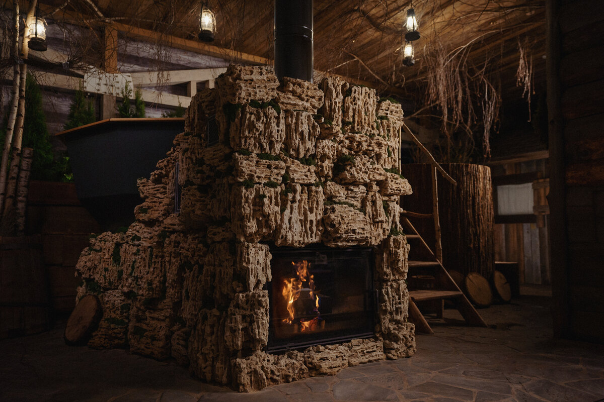 Настоящая русская печь на дровах