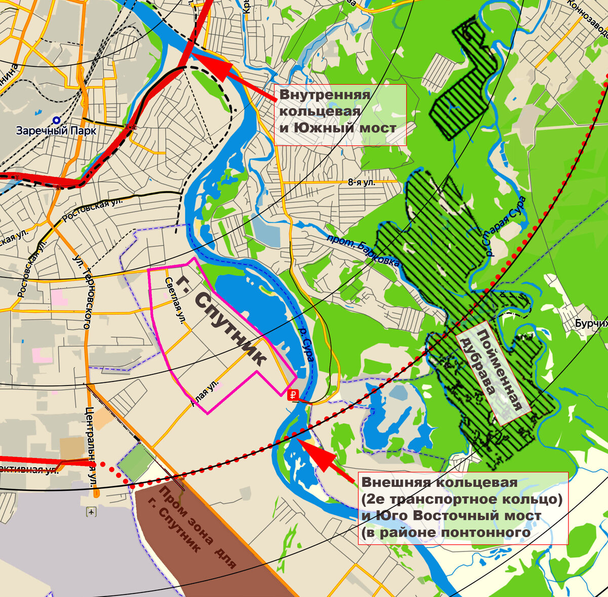 Спутниковая карта пенза