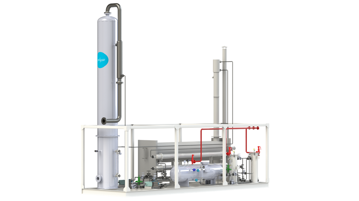 Блок гликолевой осушки газа, разработанный "ГазСёрф".