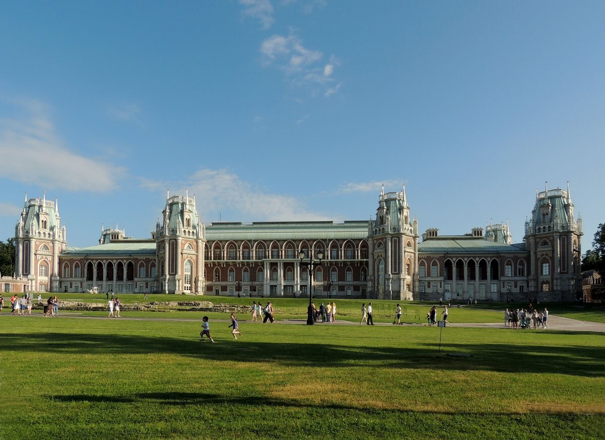 The tsaritsyno palace complex is