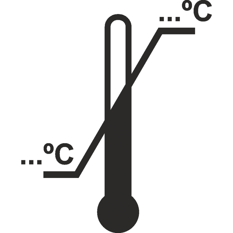 35 символ. Манипуляционный знак ограничение температуры. Манипуляционный знак температурный диапазон. Манипуляционный знак с диапазоном температур. Манипуляционные знаки «пределы температуры» +30 -30.