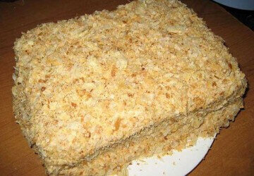 оформление наполеона посыпкой