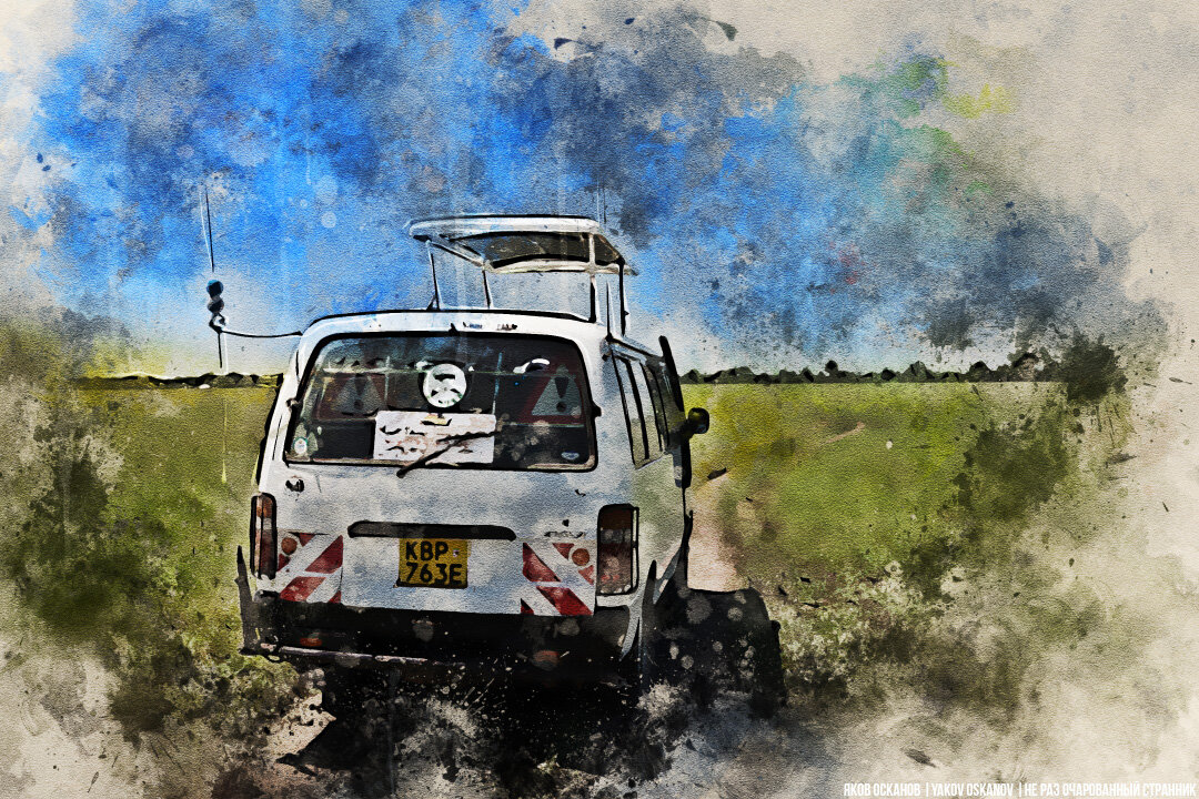 Так и стоим среди саванны