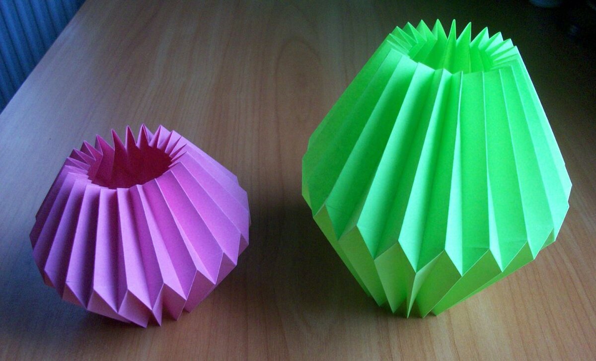 Как сделать вазу из оригами из модулей