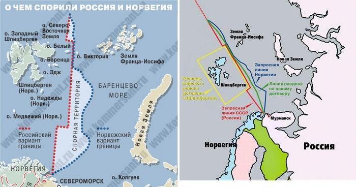 Граничит ли россия с норвегией карта