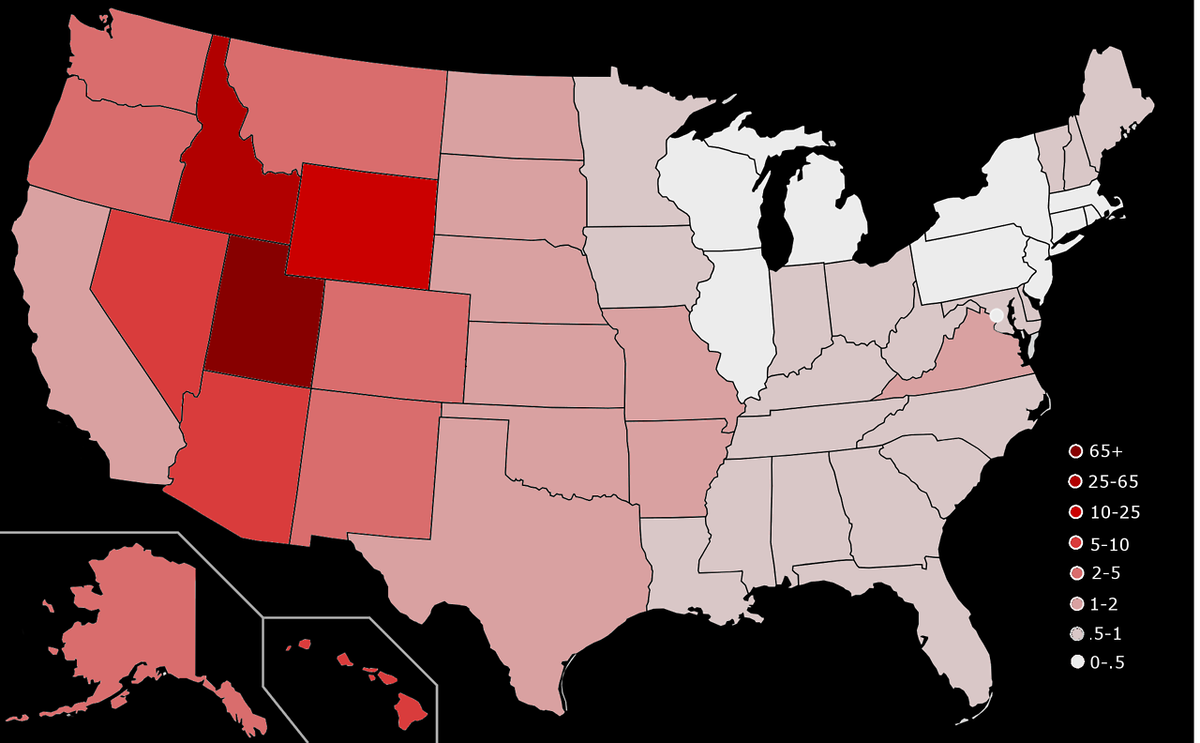 Флаг мормонов. Population of Mormons. В каком штате Америки живет больше всего мормонов.