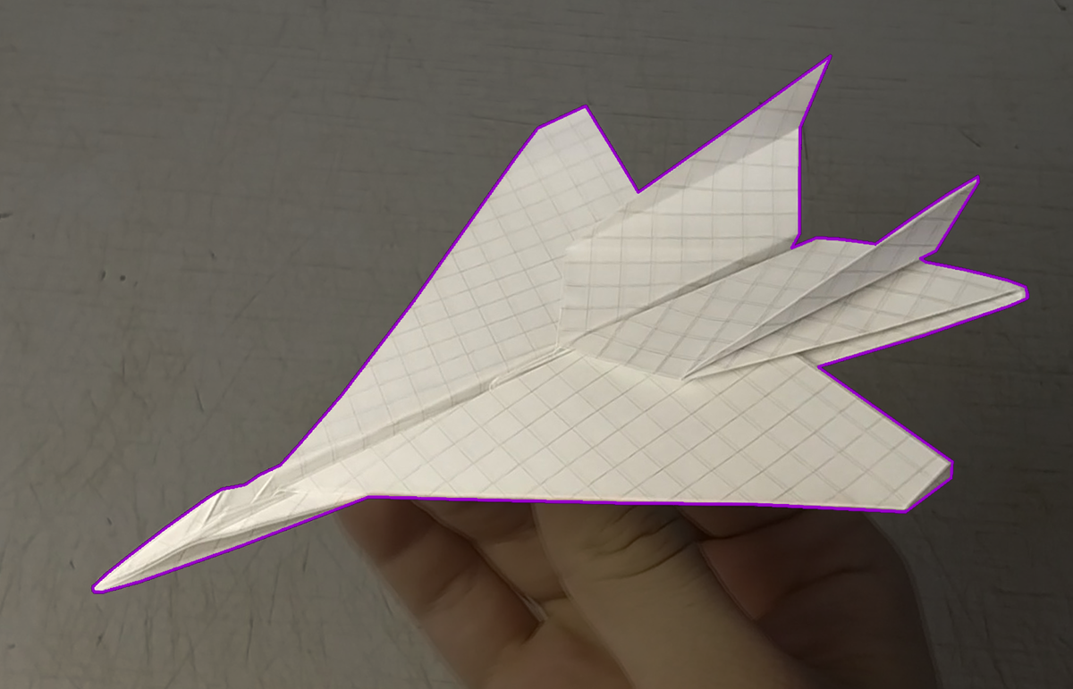 Не самый далеко летающий самолетик из бумаги, зато несложный и симпатичный. Подробная видео-инструкция:  Спасибо за внимание!