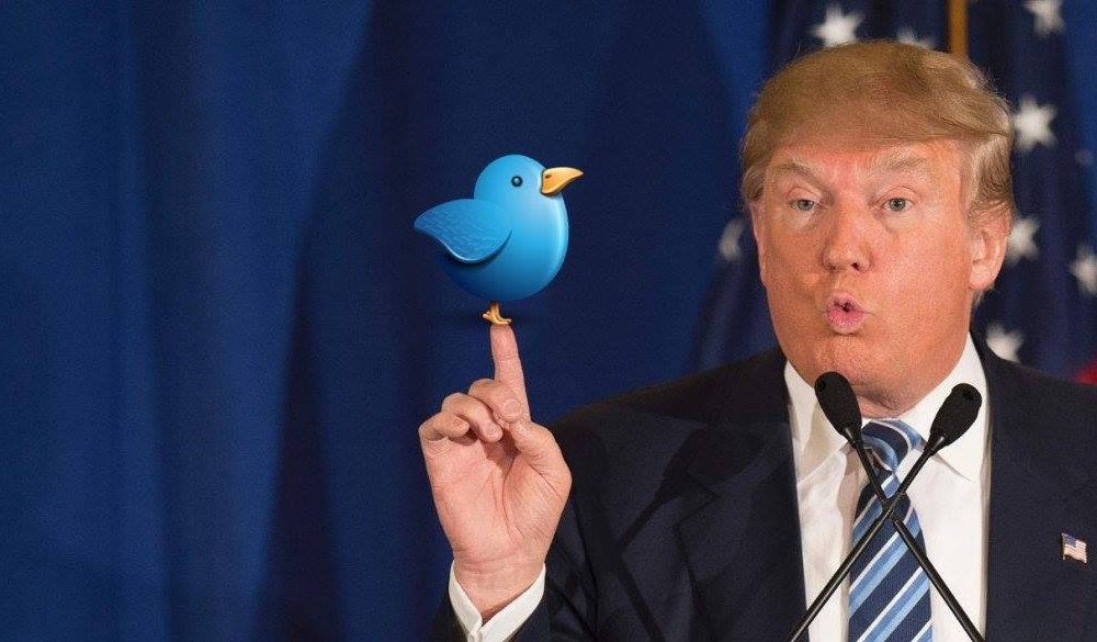 Трамп - президент на  Твиттере.
