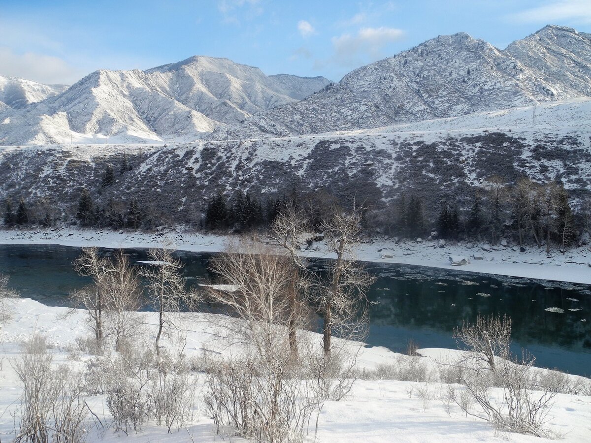 река катунь зимой