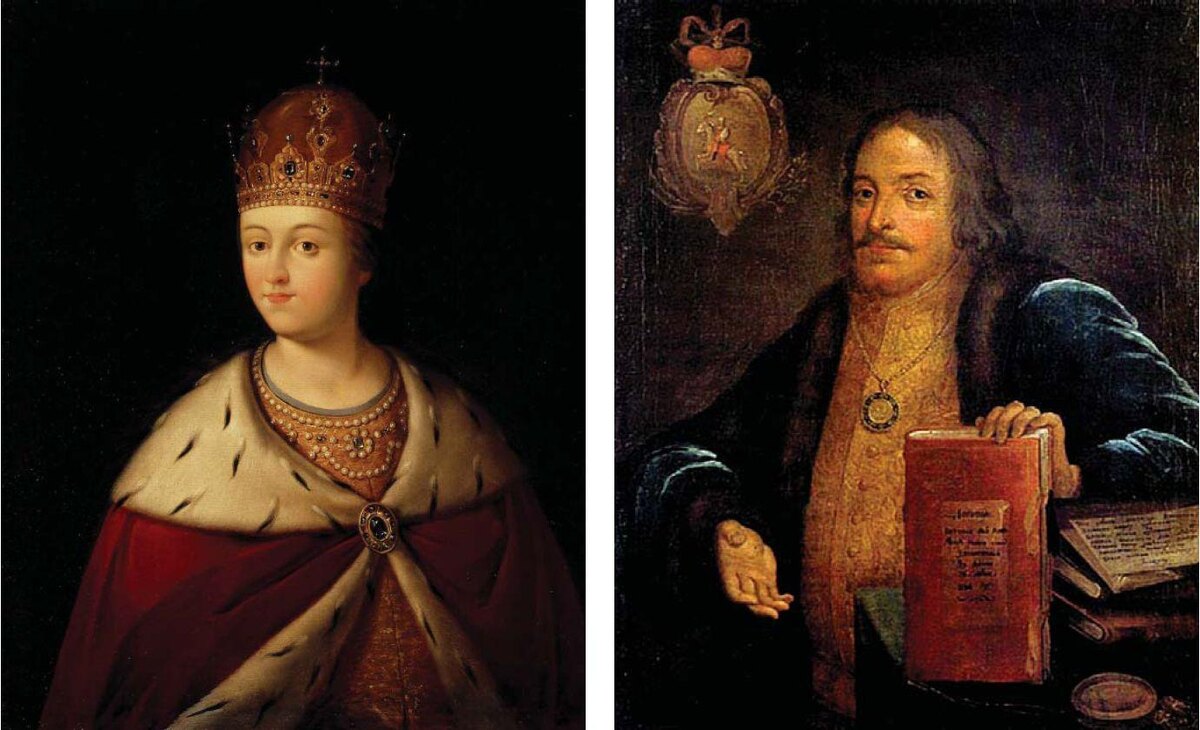 Рисунок 2. Портрет царицы Софьи и ее фаворита князя Голицына