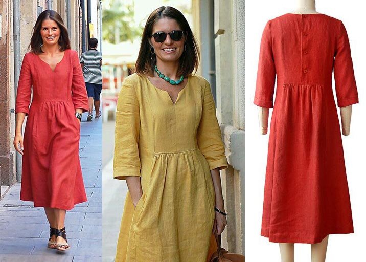 Платье бохо сшитое по готовой выкройке