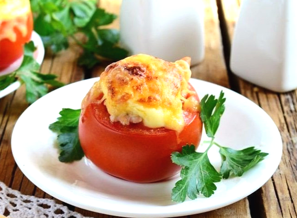 Сочная горячая закуска из помидоров - можно язык проглотить