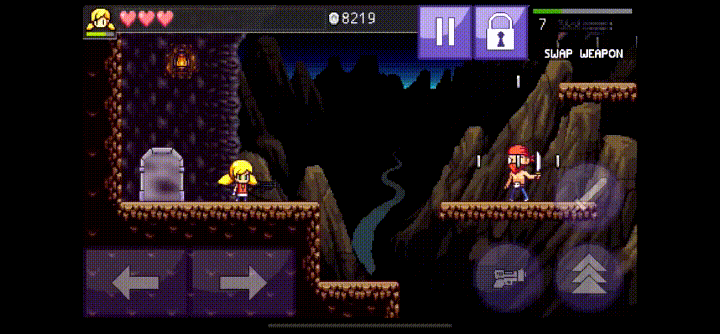 Геймплей мобильной игры Cally's Caves 3