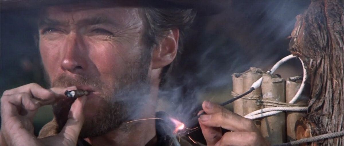 Клинт Иствуд в фильме "Хороший, плохой, злой" (1966)