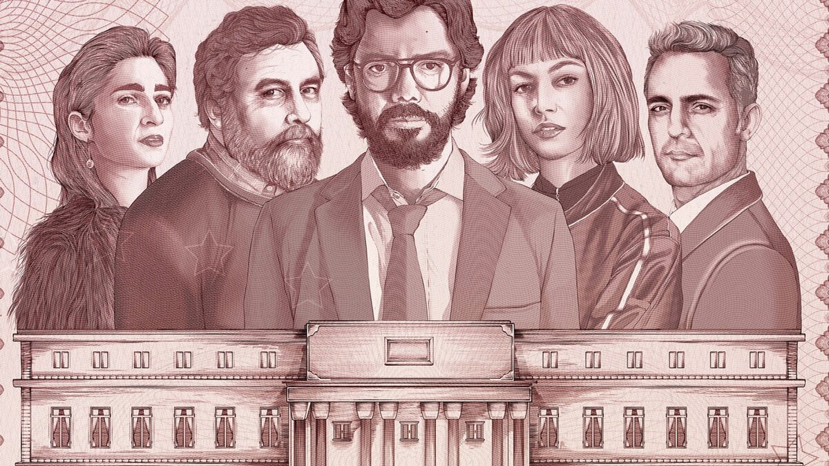 Картинки с сериала бумажный дом