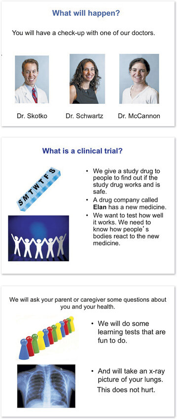 Информационные слайды для подготовки к клиническому исследованию. Источник https://www.wsj.com