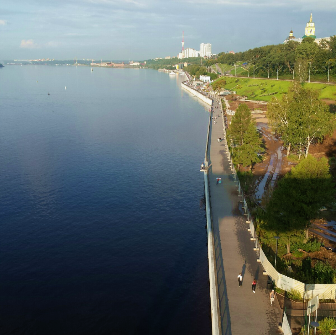 Набережная реки Кама