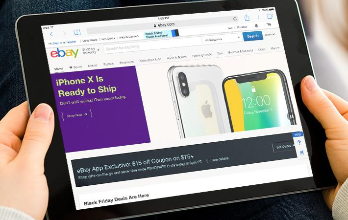 Фото сайта eBay