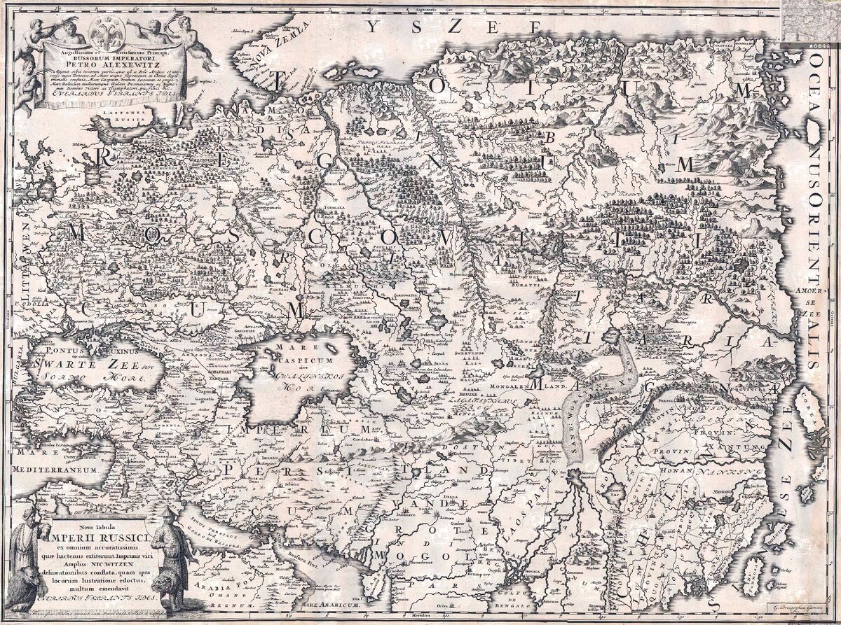 Карта Витзеля. 1687 г. Взято с интернет-ресурса. 