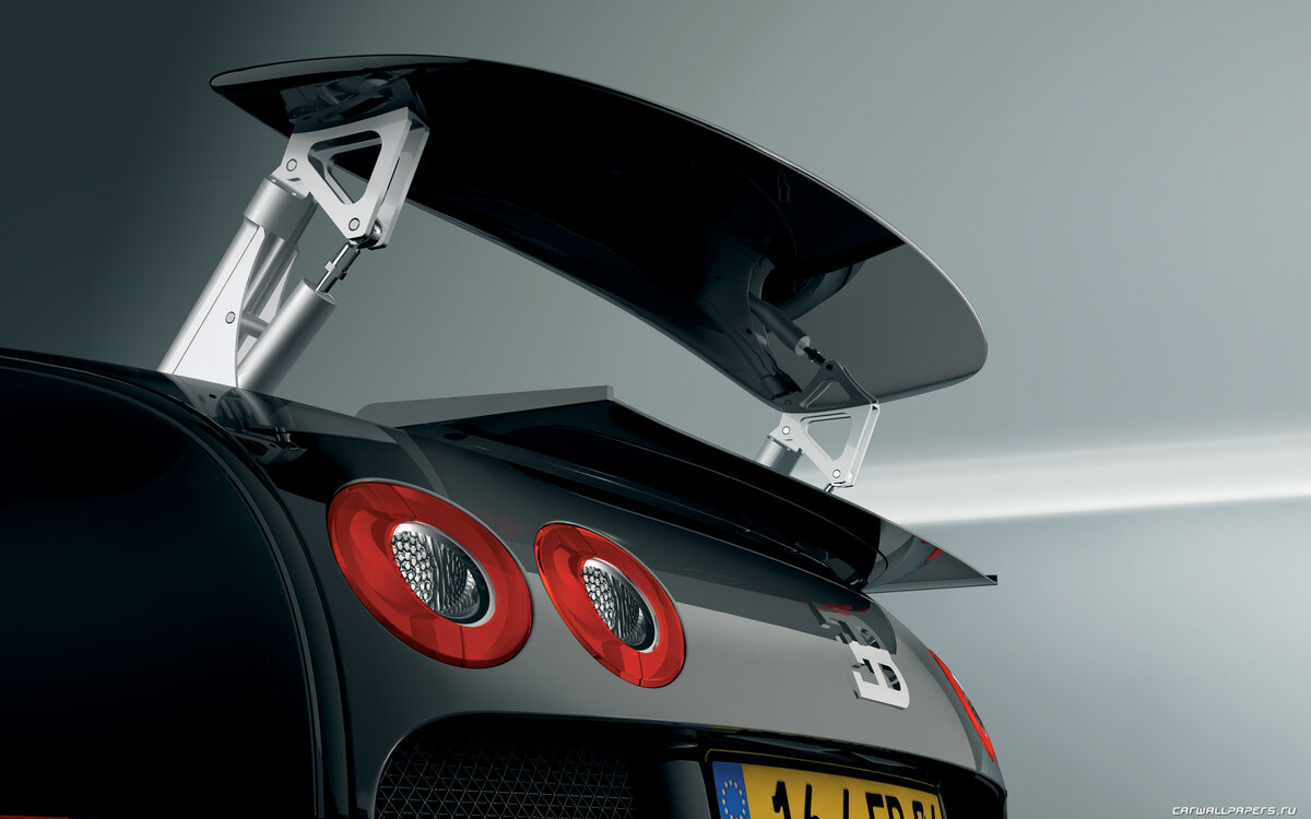 Антикрыло на автомобиле Бугати