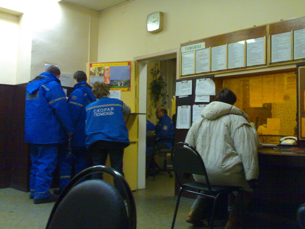 Станция скорой помощи в Москве Источник:
https://web.archive.org/web/20161023002340/http://www.panoramio.com/photo/55343839

