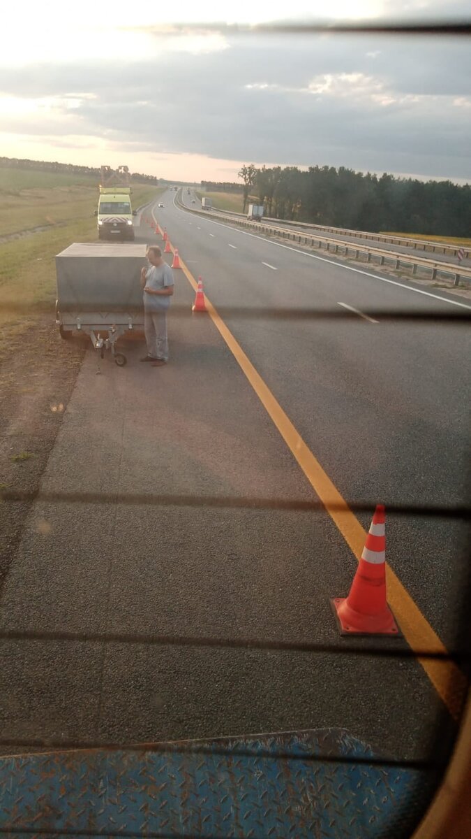 Поломка на платной трассе "Дон". Фото Анастасии Галстуховой