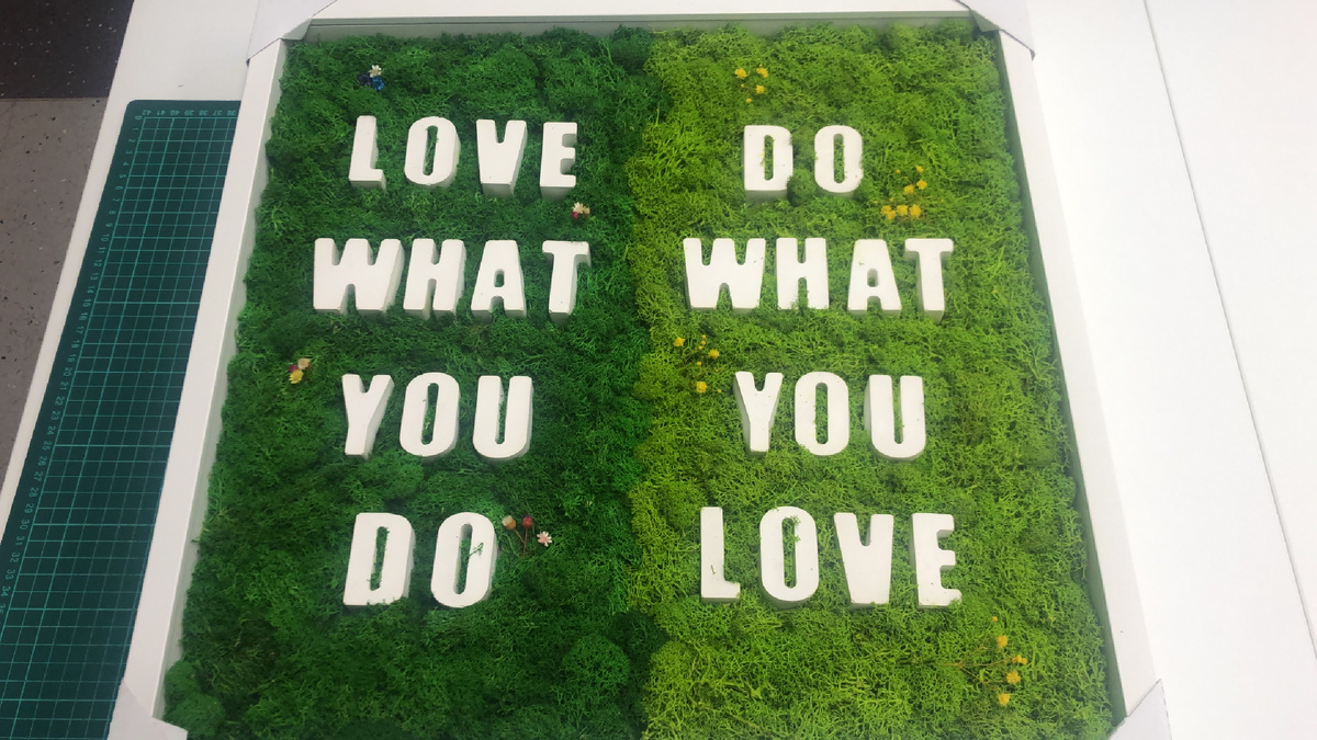 Панно из мха своими руками 