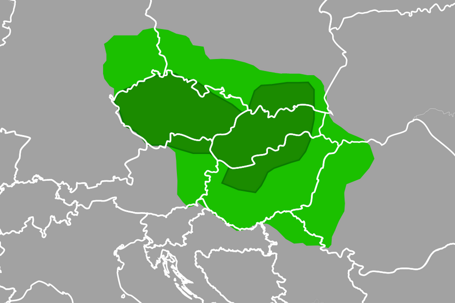 Карта богемии и моравии