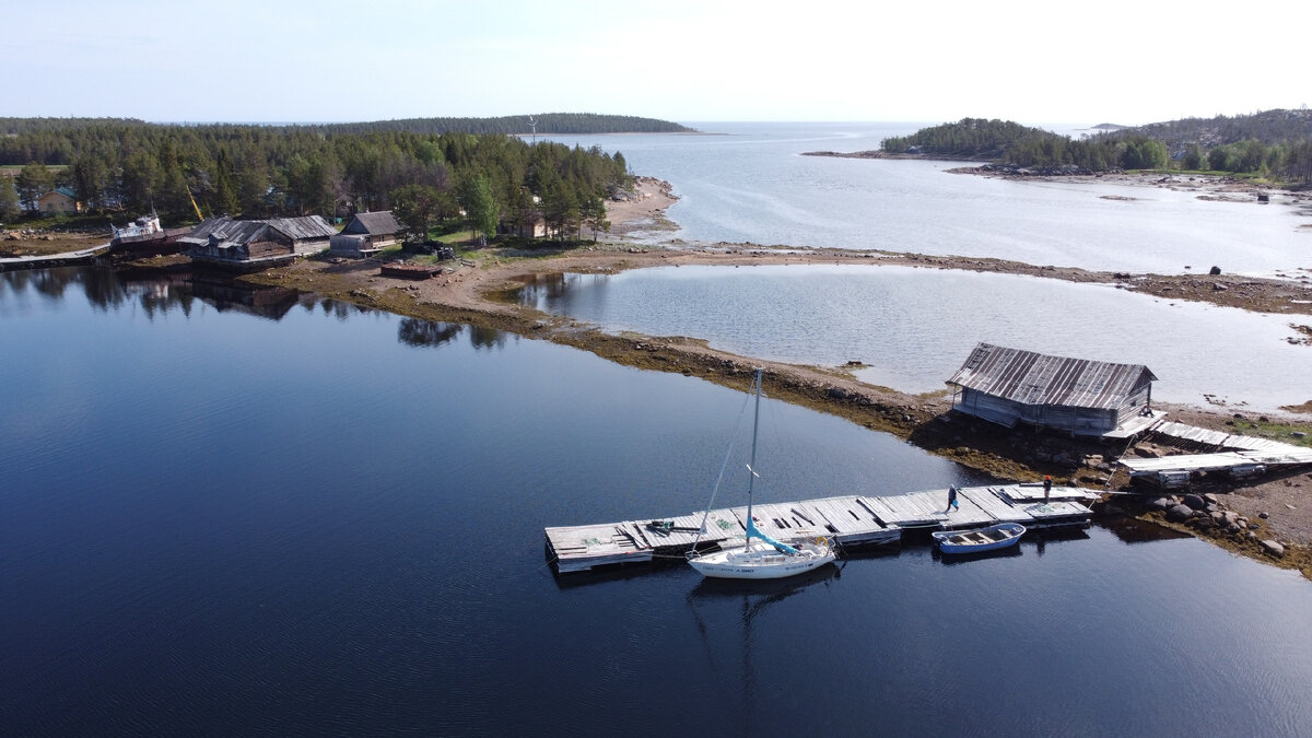 Вид на мидиевое хозяйство