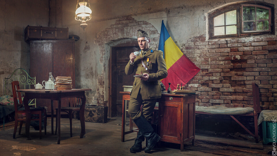 Румынский офицер (реконструкция). Фото из открытых источников.