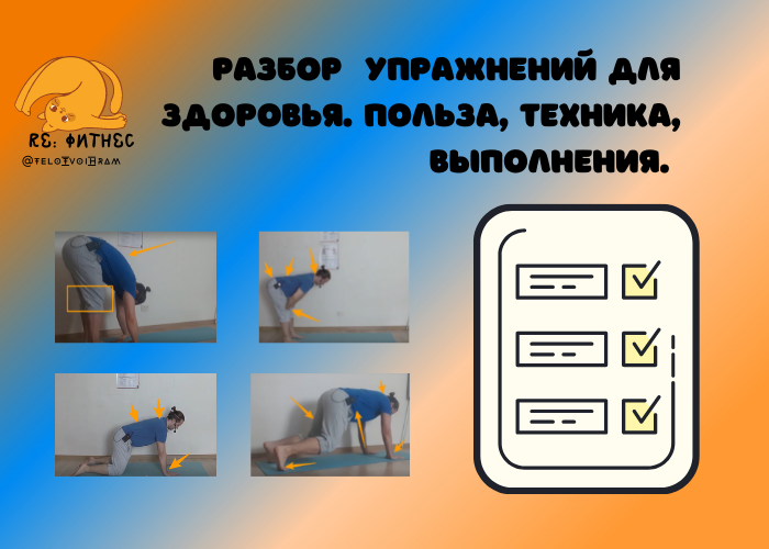 Детальный разбор упражнений для здоровья.